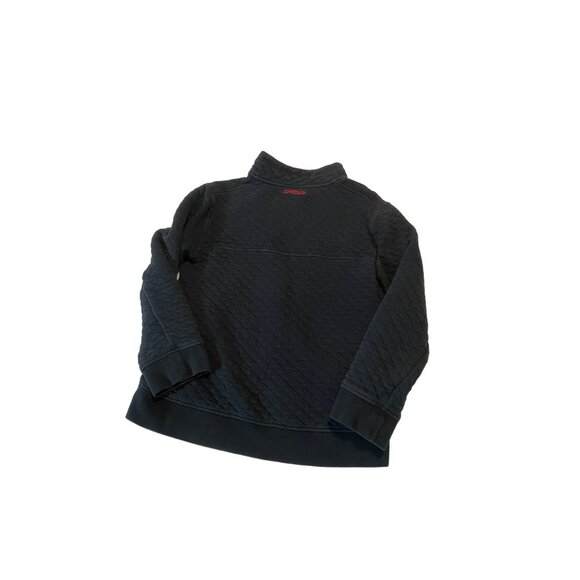 Spyder Boys Quilted Washed Out Black Pullover With Red Button Collar Large - Picture 7 of 10